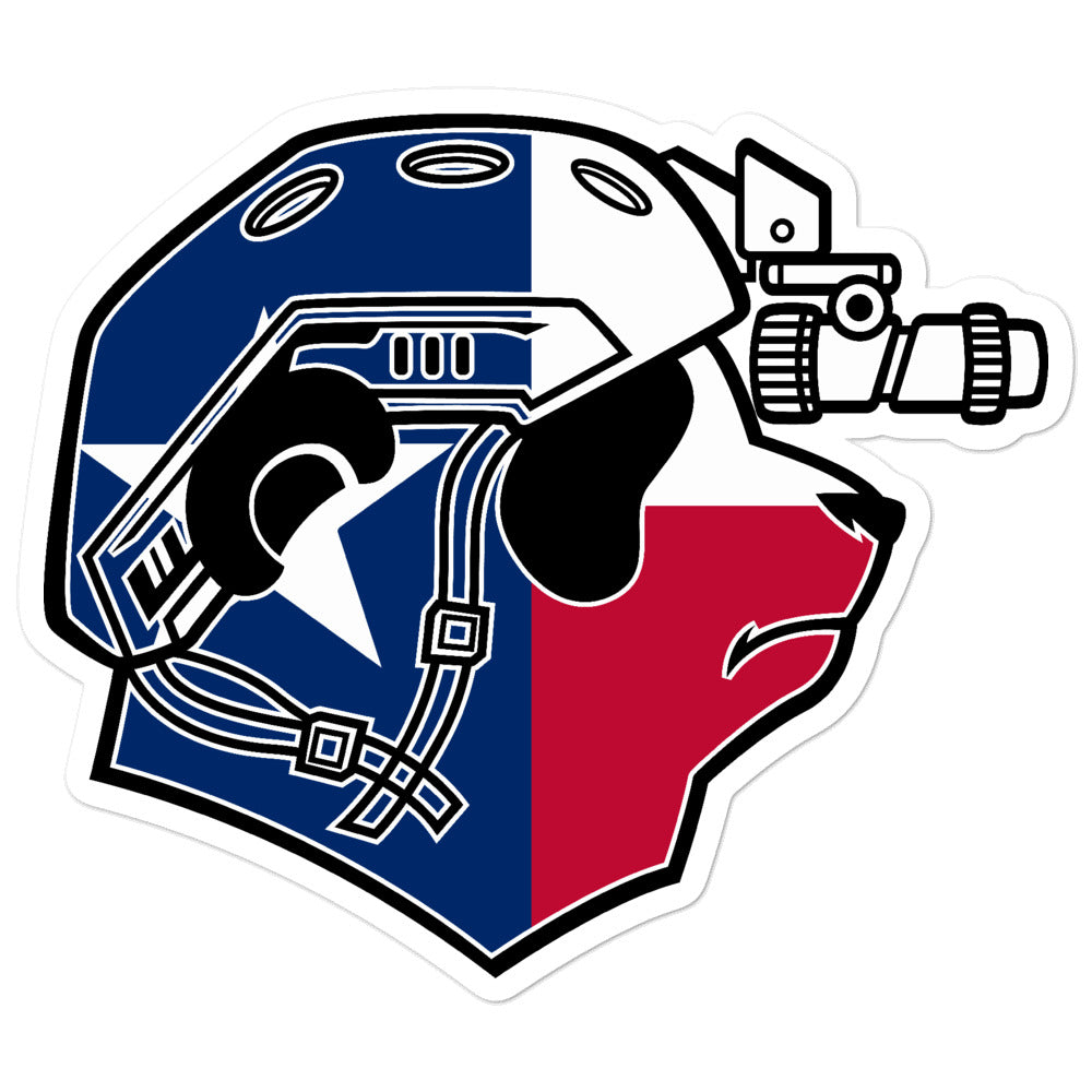 Texas Pando Commando Bubble-free stickers