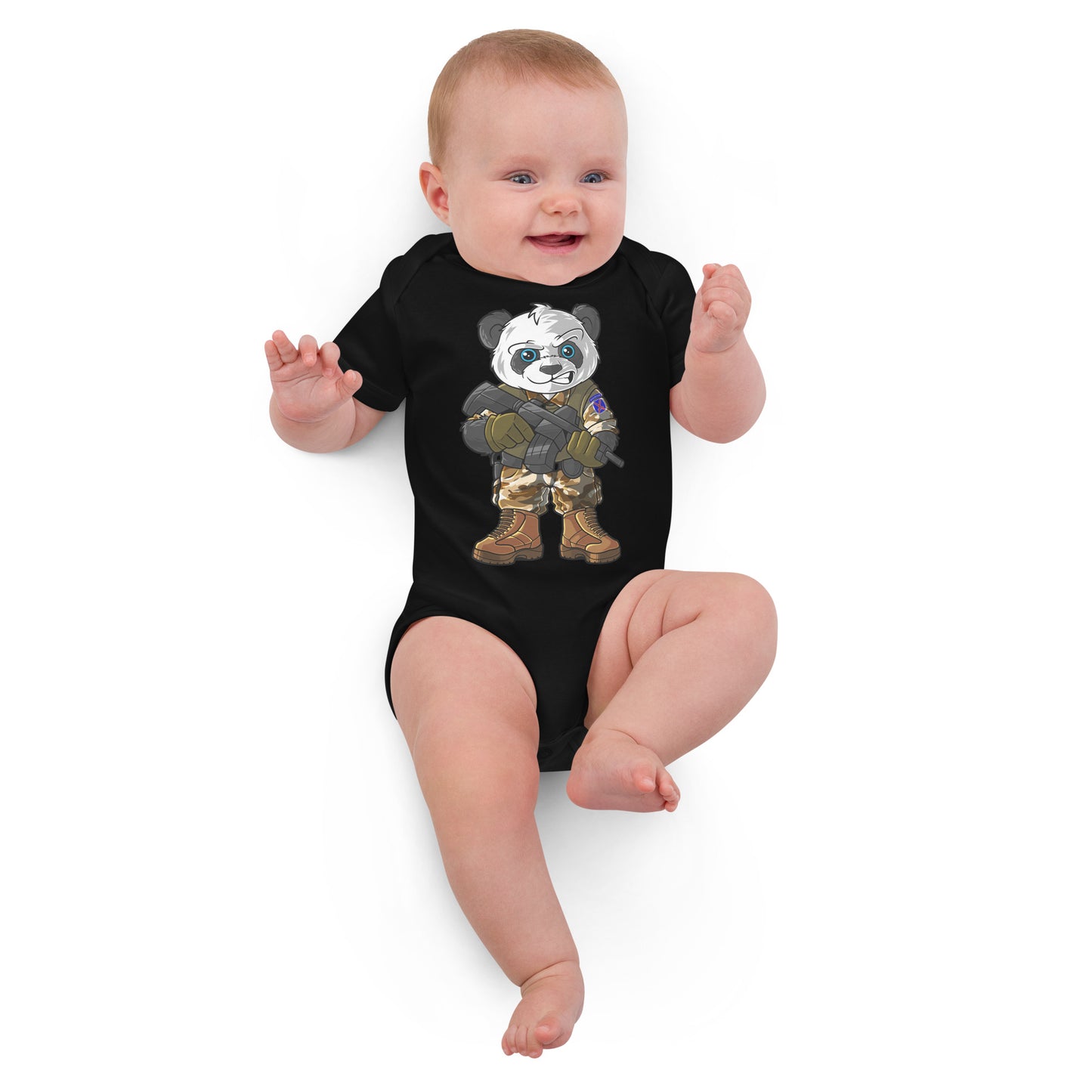 Determined Pando Commando Organic Cotton Baby Bodysuit