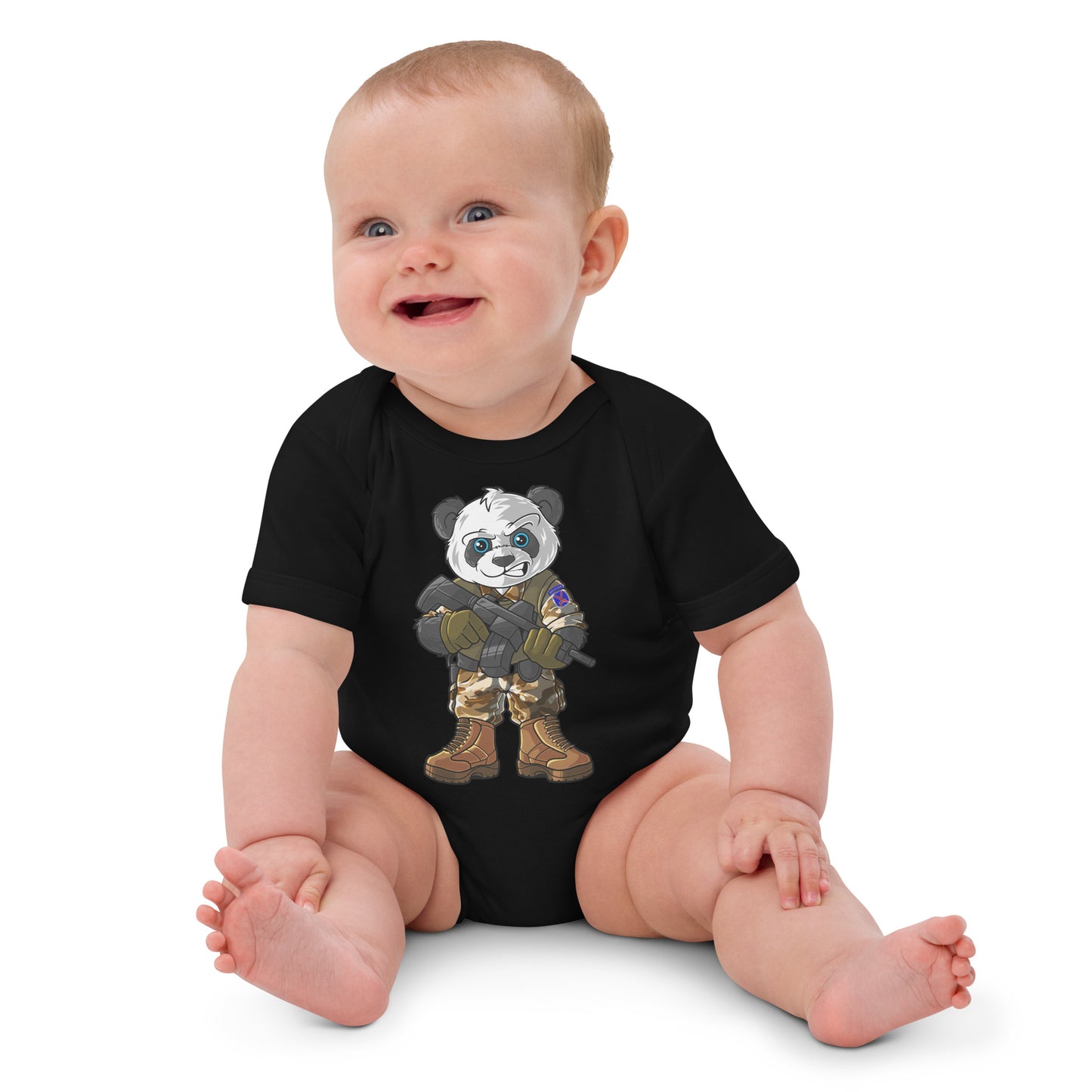 Determined Pando Commando Organic Cotton Baby Bodysuit