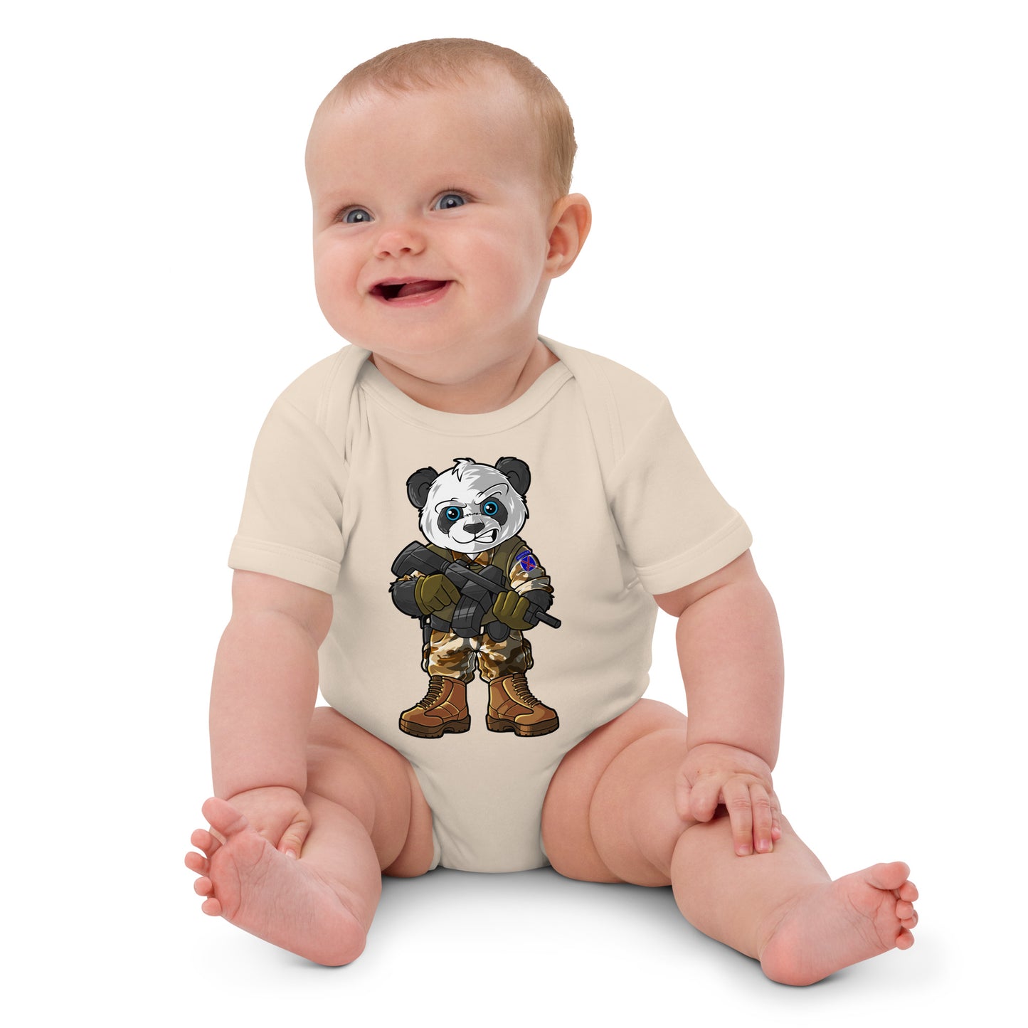 Determined Pando Commando Organic Cotton Baby Bodysuit