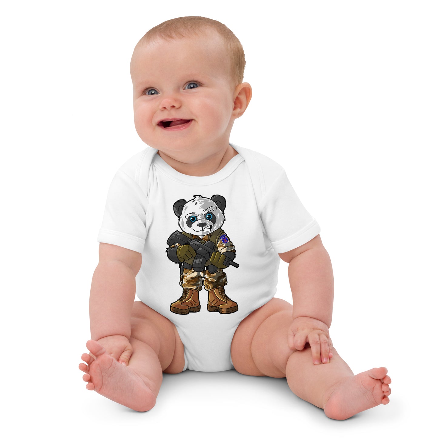 Determined Pando Commando Organic Cotton Baby Bodysuit