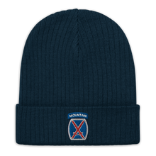Load image into Gallery viewer, 10th Mountain Ribbed knit beanie