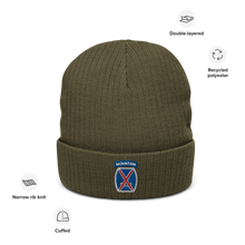Load image into Gallery viewer, 10th Mountain Ribbed knit beanie