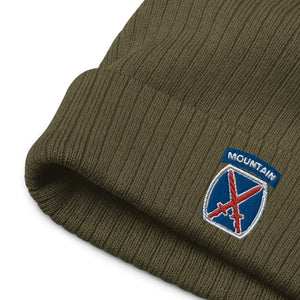 10th Mountain Ribbed Knit Beanie