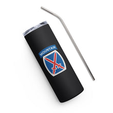 Load image into Gallery viewer, 10th Mountain Stainless Steel Tumbler