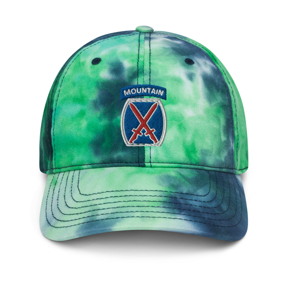 10th Mountain Tie dye hat