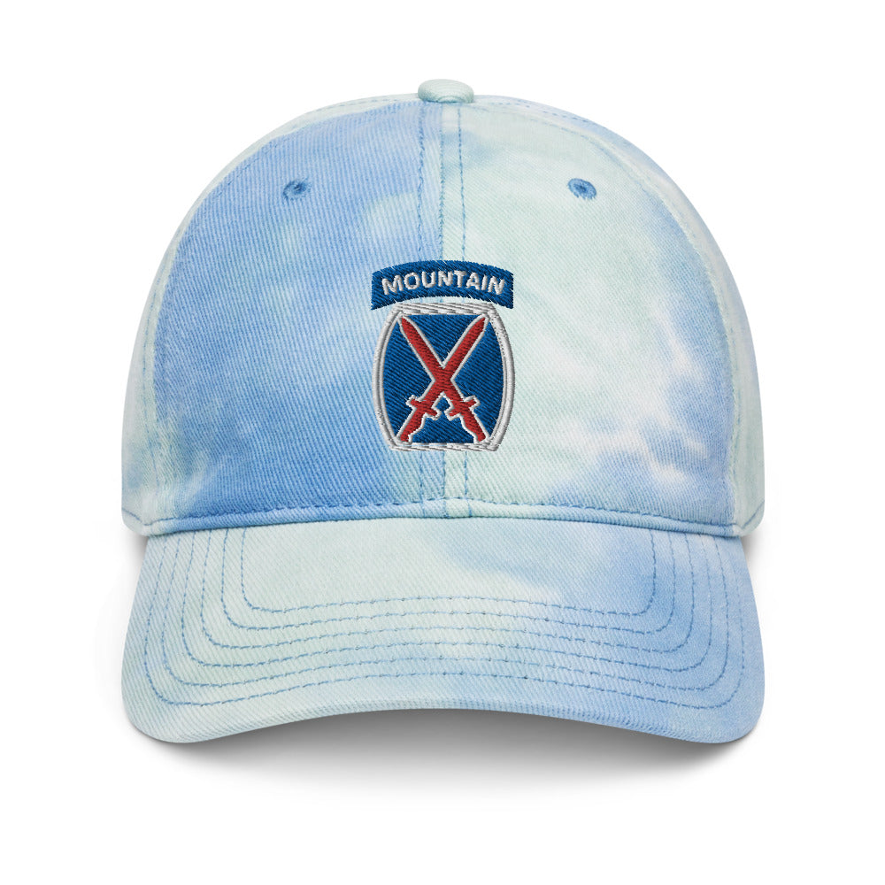 10th Mountain Tie dye hat