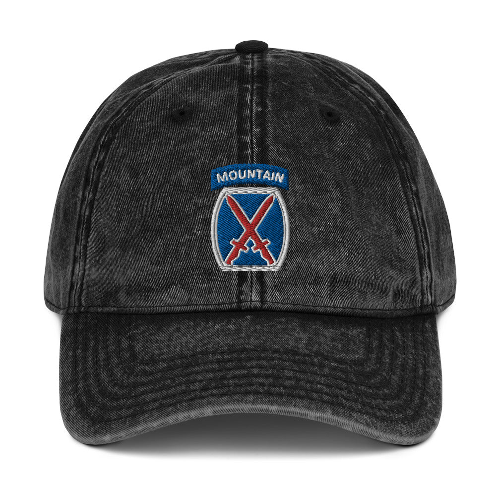 10th Mountain Vintage Cotton Twill Cap