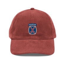 Load image into Gallery viewer, 10th Mountain Vintage Corduroy Cap