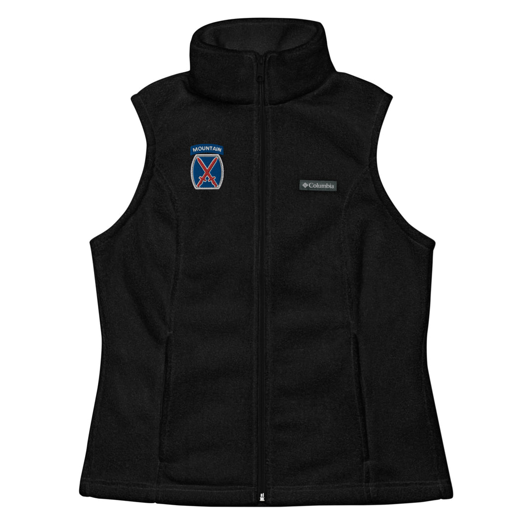 10th Mountain Women’s Columbia fleece vest
