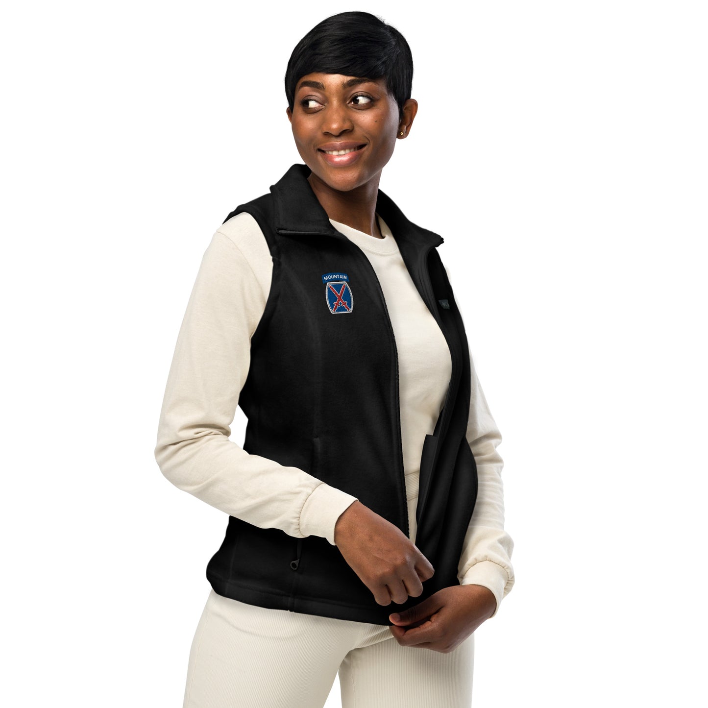 10th Mountain Women’s Columbia fleece vest