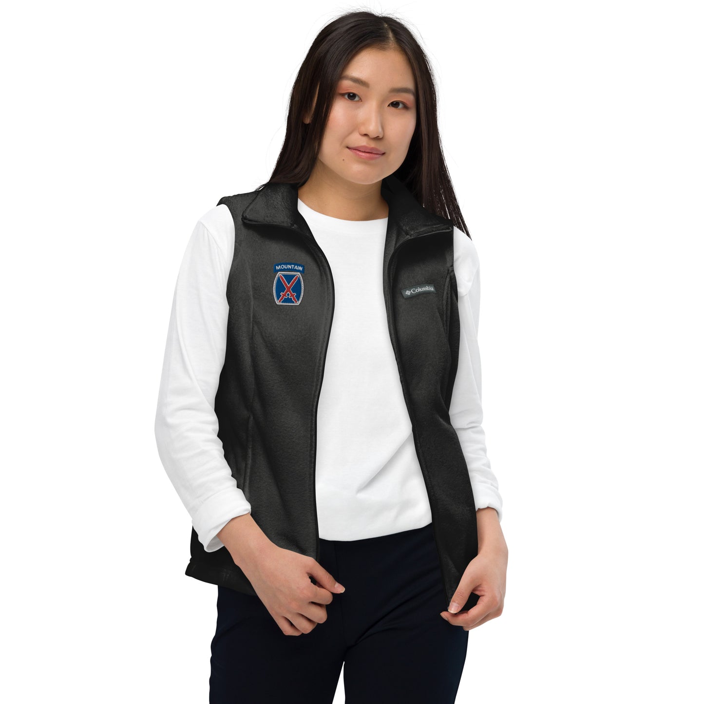 10th Mountain Women’s Columbia fleece vest