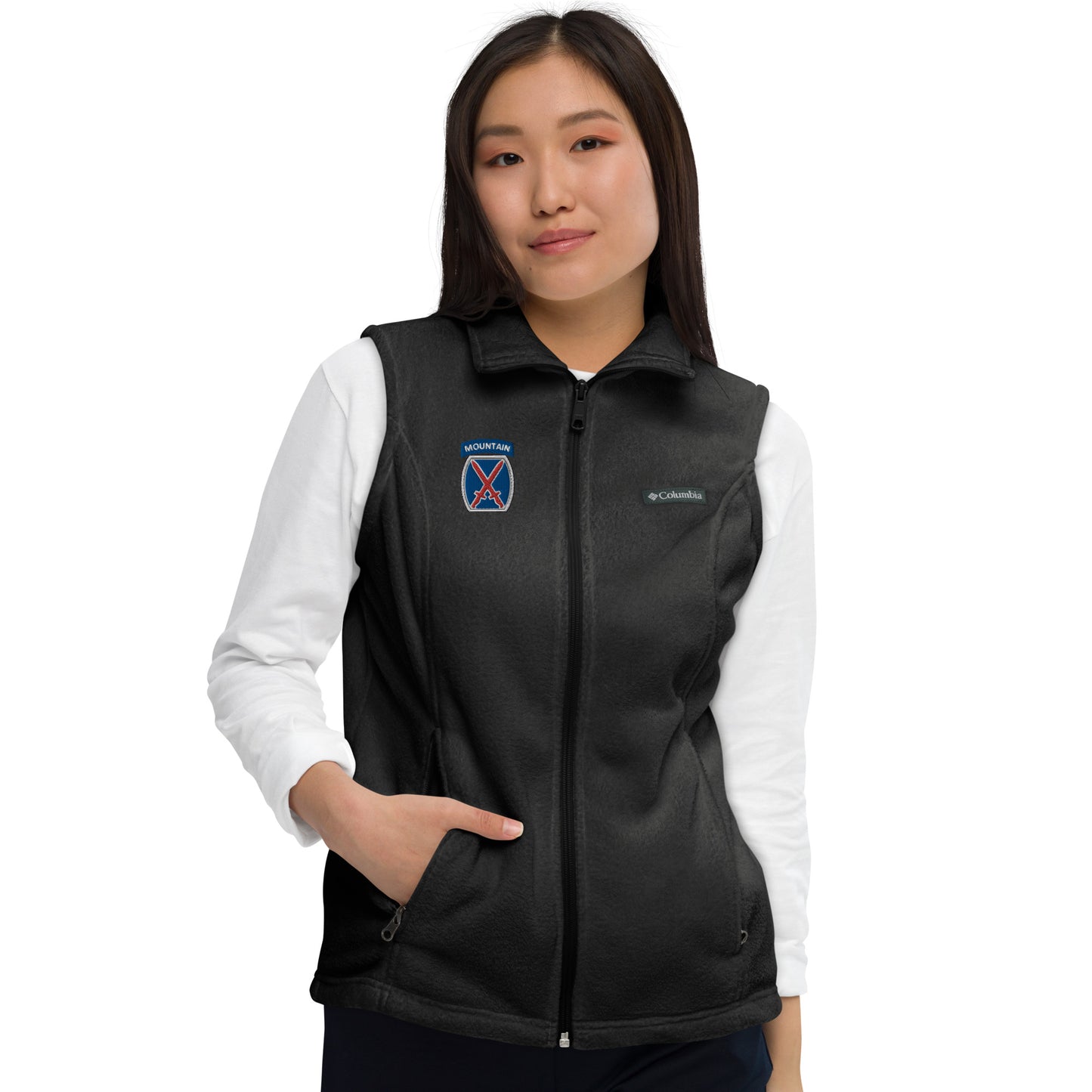 10th Mountain Women’s Columbia fleece vest