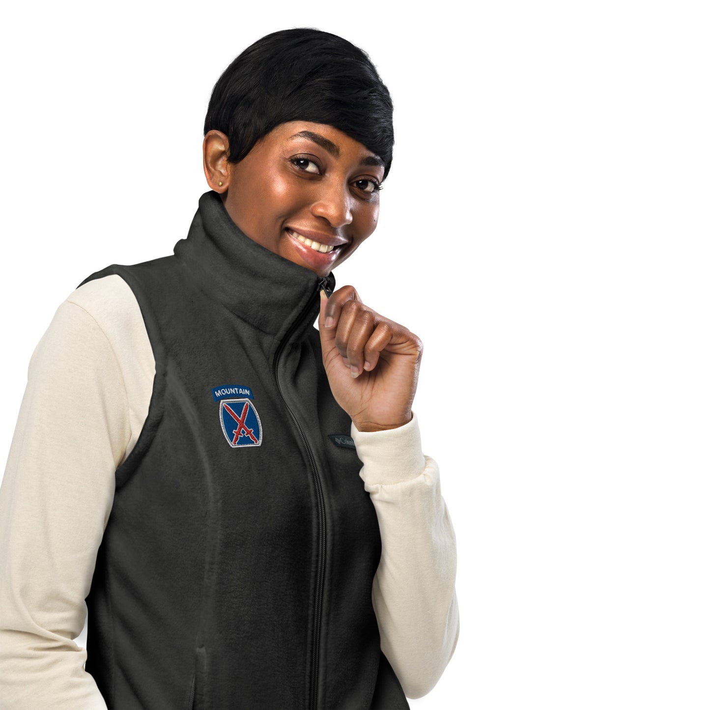 10th Mountain Women’s Columbia fleece vest