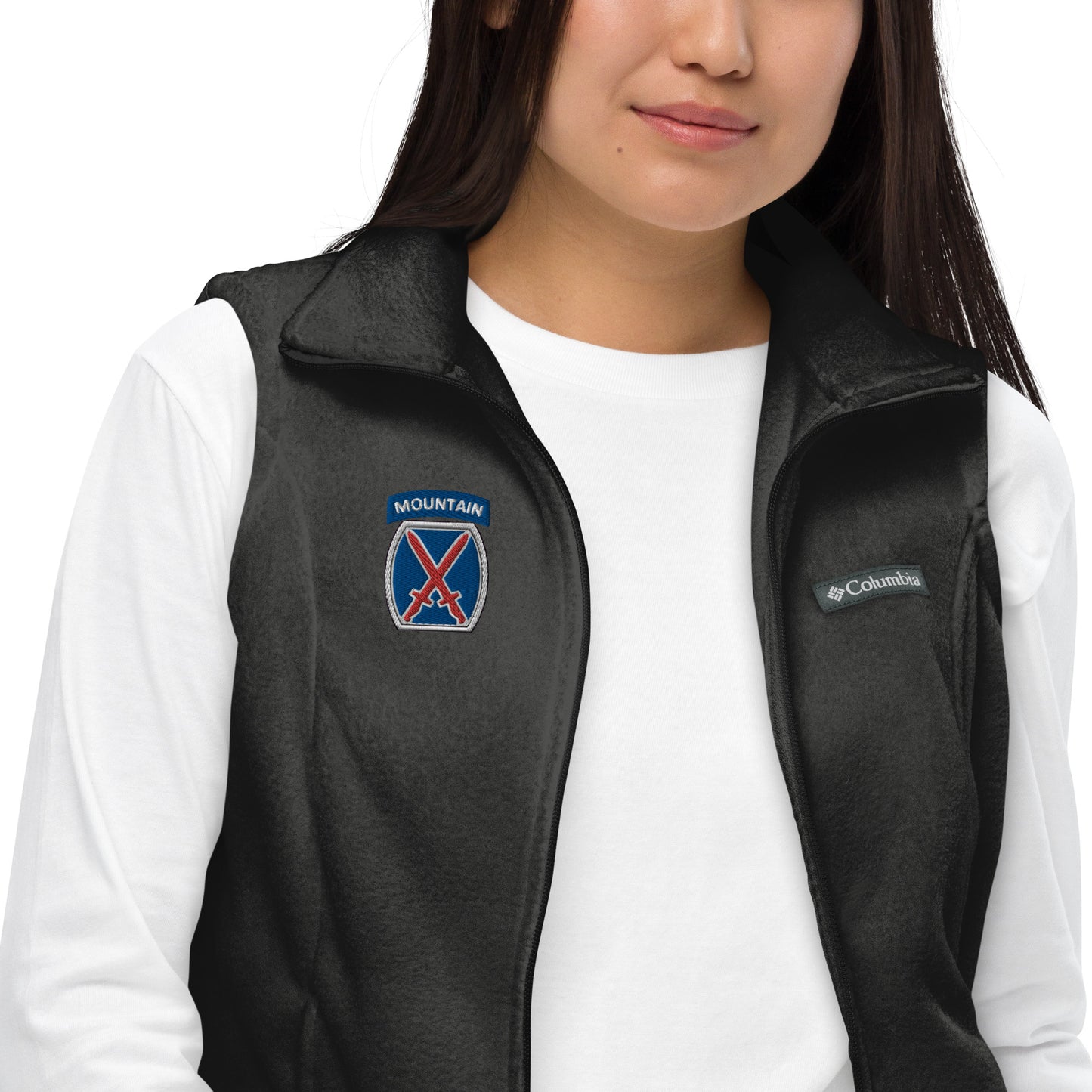 10th Mountain Women’s Columbia fleece vest