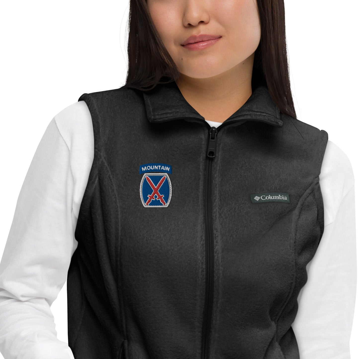 10th Mountain Women’s Columbia fleece vest