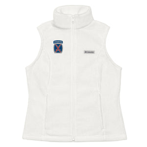 10th Mountain Women’s Columbia fleece vest